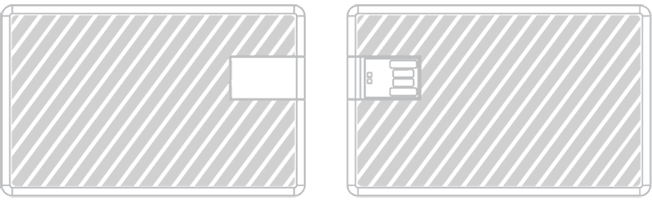 USB卡片型隨身行動碟 網版印刷
