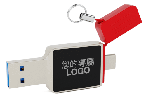 Neon - 帶有USB-C連接器的定製隨身碟