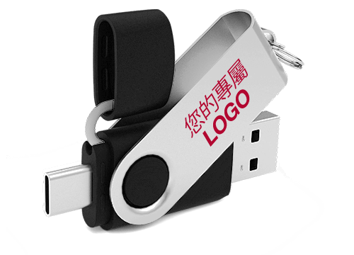 Twister Go - 帶有USB-C連接器的定製USB隨身碟 Twister Go - 帶有USB-C連接器的定製USB隨身碟