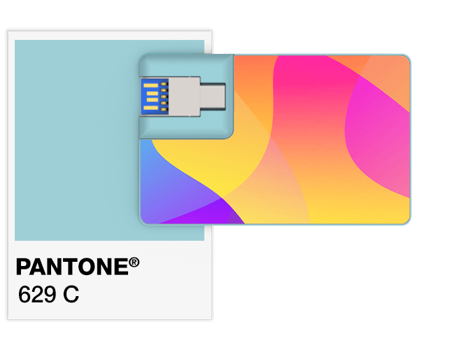 Pantone®色票參考號碼 USB卡片型隨身行動碟